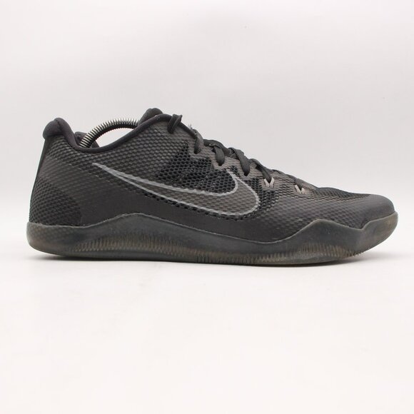 Nike Kobe 11 XI Elite Men's Size 11 Low Dark Knight Triple Black 836183-001